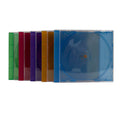 STANDARD Assorted Frosted Clear Color Tray CD Jewel Case