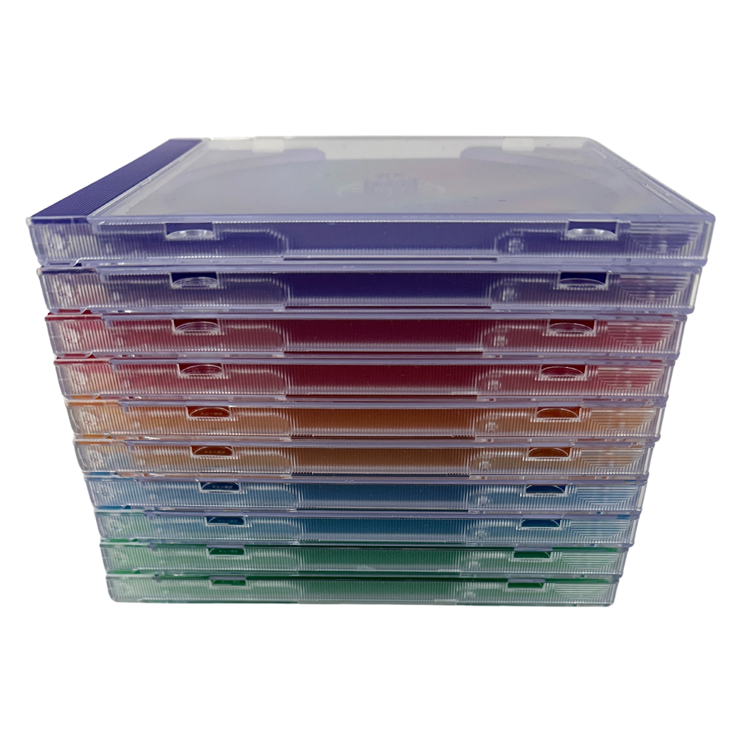STANDARD Assorted Frosted Clear Color Tray CD Jewel Case