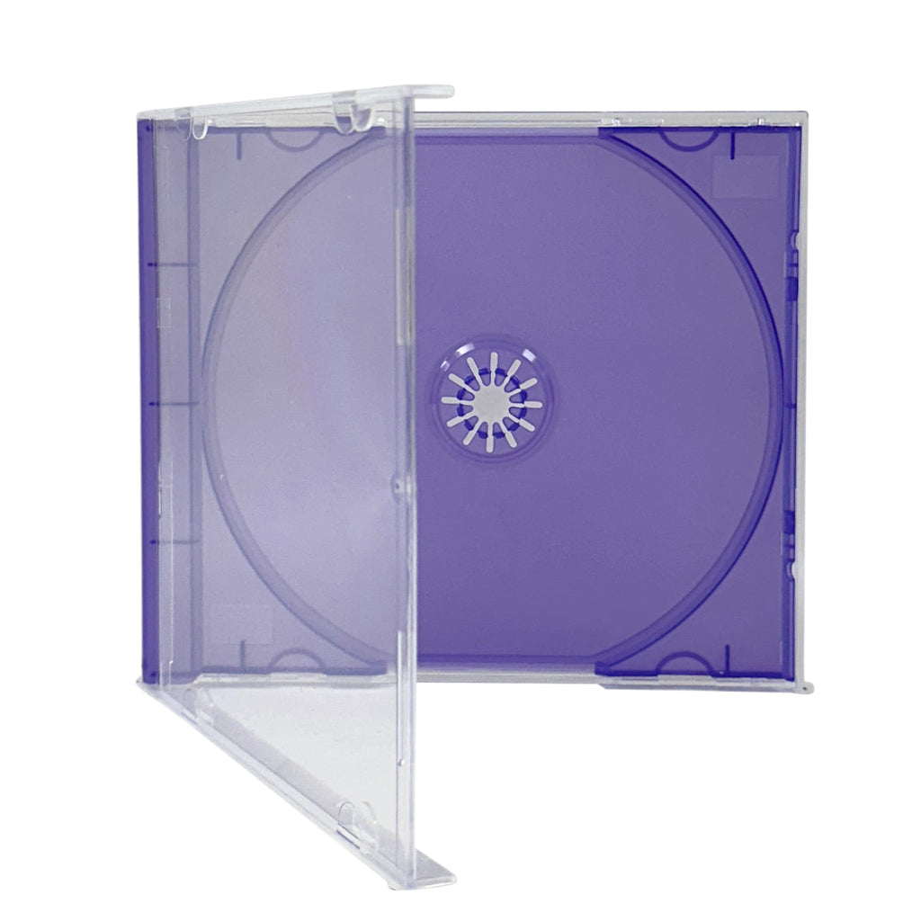 STANDARD Assorted Frosted Clear Color Tray CD Jewel Case