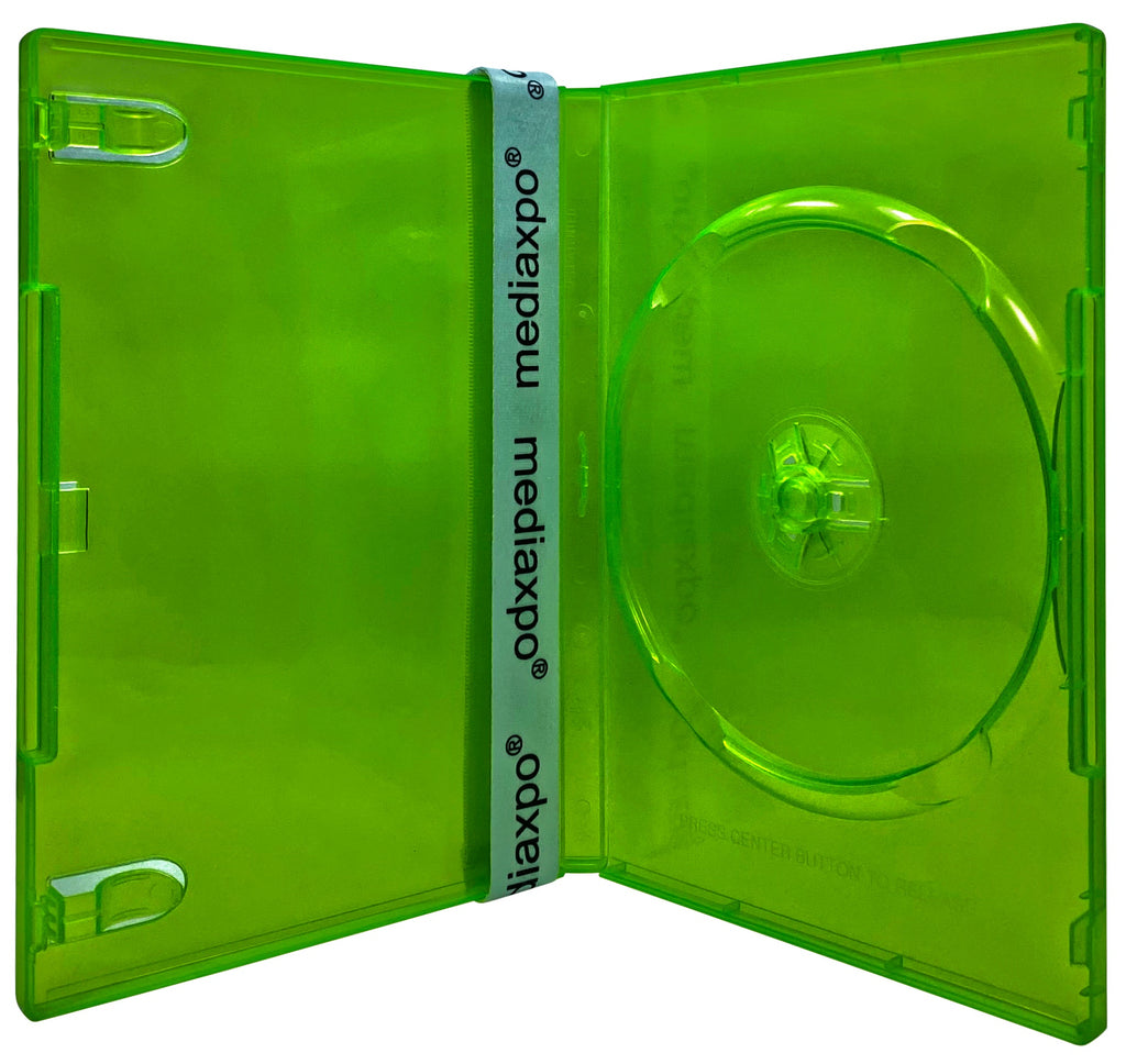 STANDARD Clear Dark Green Color Single DVD Cases